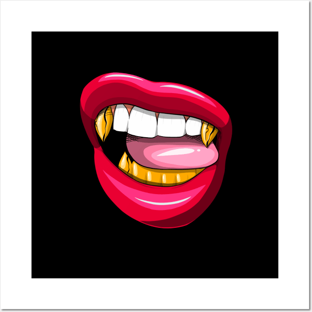 Savage lips Grill Wall Art by LunaGFXD